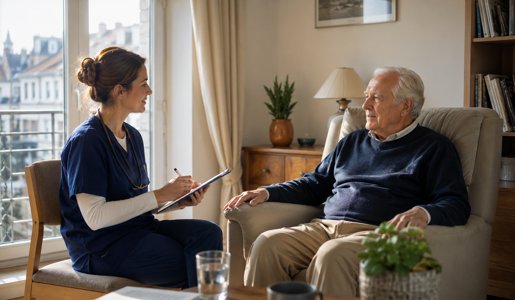 Soins infirmiers à domicile dans un environnement familial